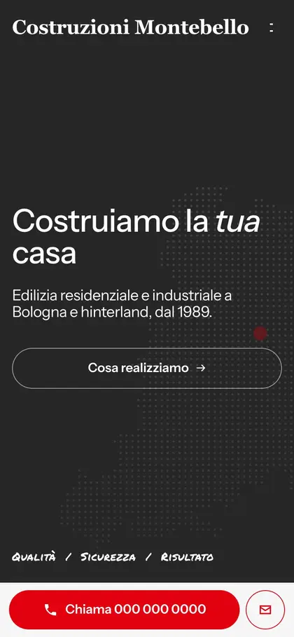 Costruzioni Montebello, schermata 1 dell'anteprima